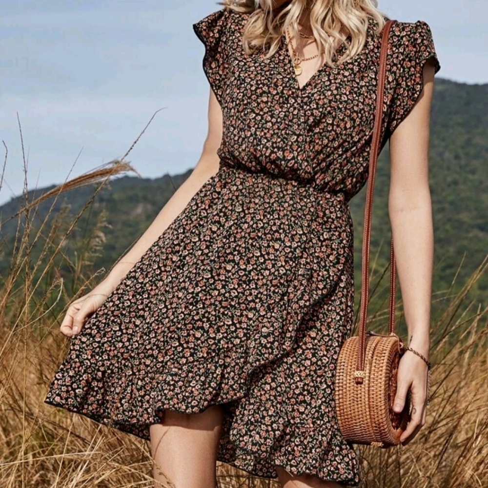 Women's boho Mini dress